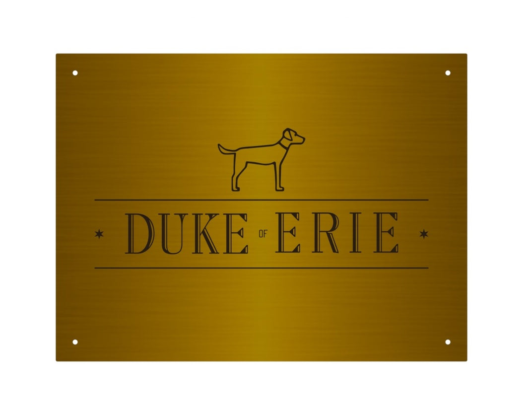 Custom Order - Antiqued Brass Plaque (Expedited)