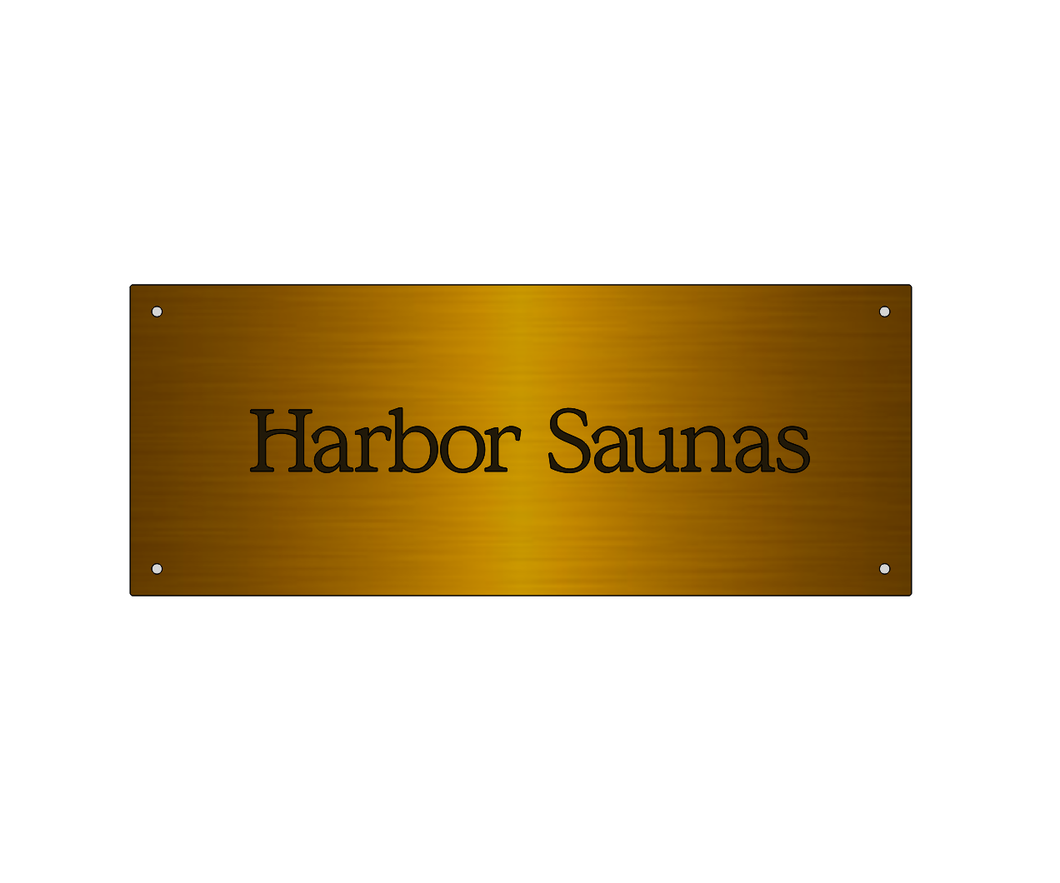 Custom Order - 5 Antiqued Brass Plaques