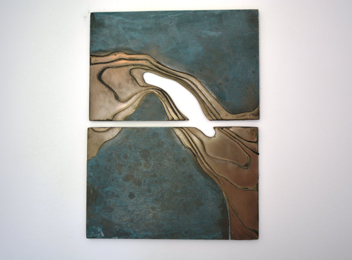 Bronze Wall Sculptures: Bronze & Oxidised Bronze