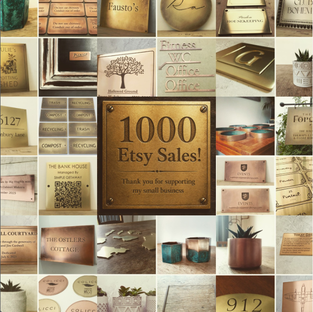 1,000 Etsy Sales - Thank You