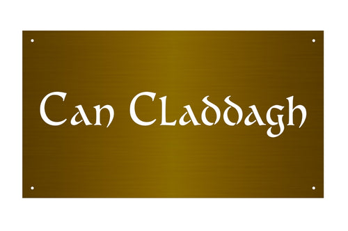 Custom Order: Bronze Cutout Text Plaque