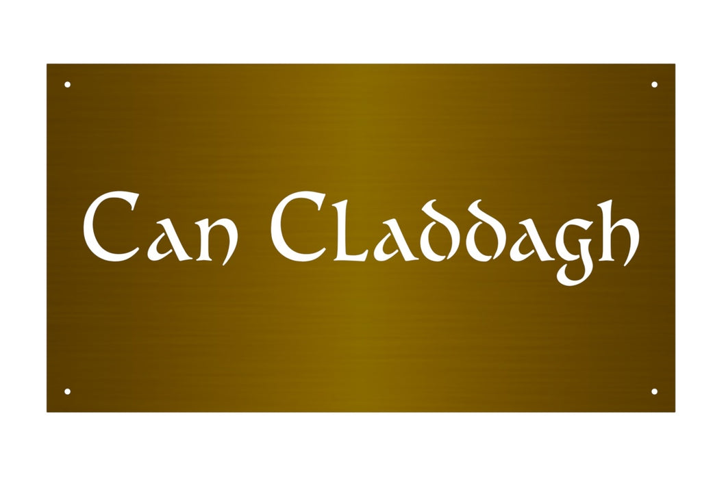 Custom Order: Bronze Cutout Text Plaque