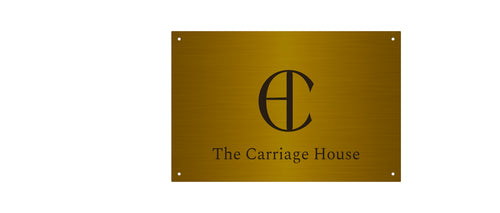 Custom Order - Antiqued Brass Plaque (Expedited)