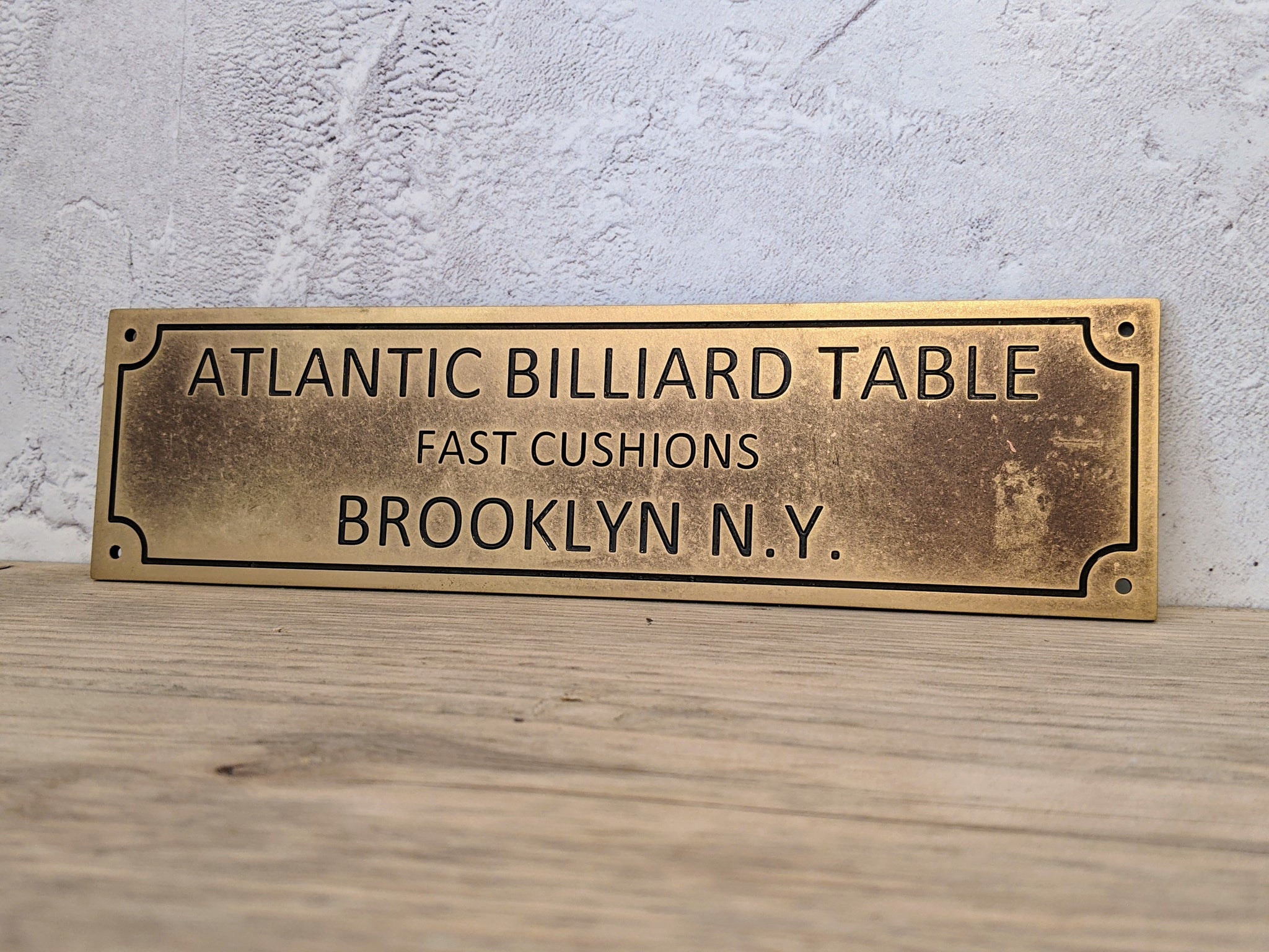 Antiqued Brass Plaques - Solid Brass - Name Plates - Custom House Sign ...